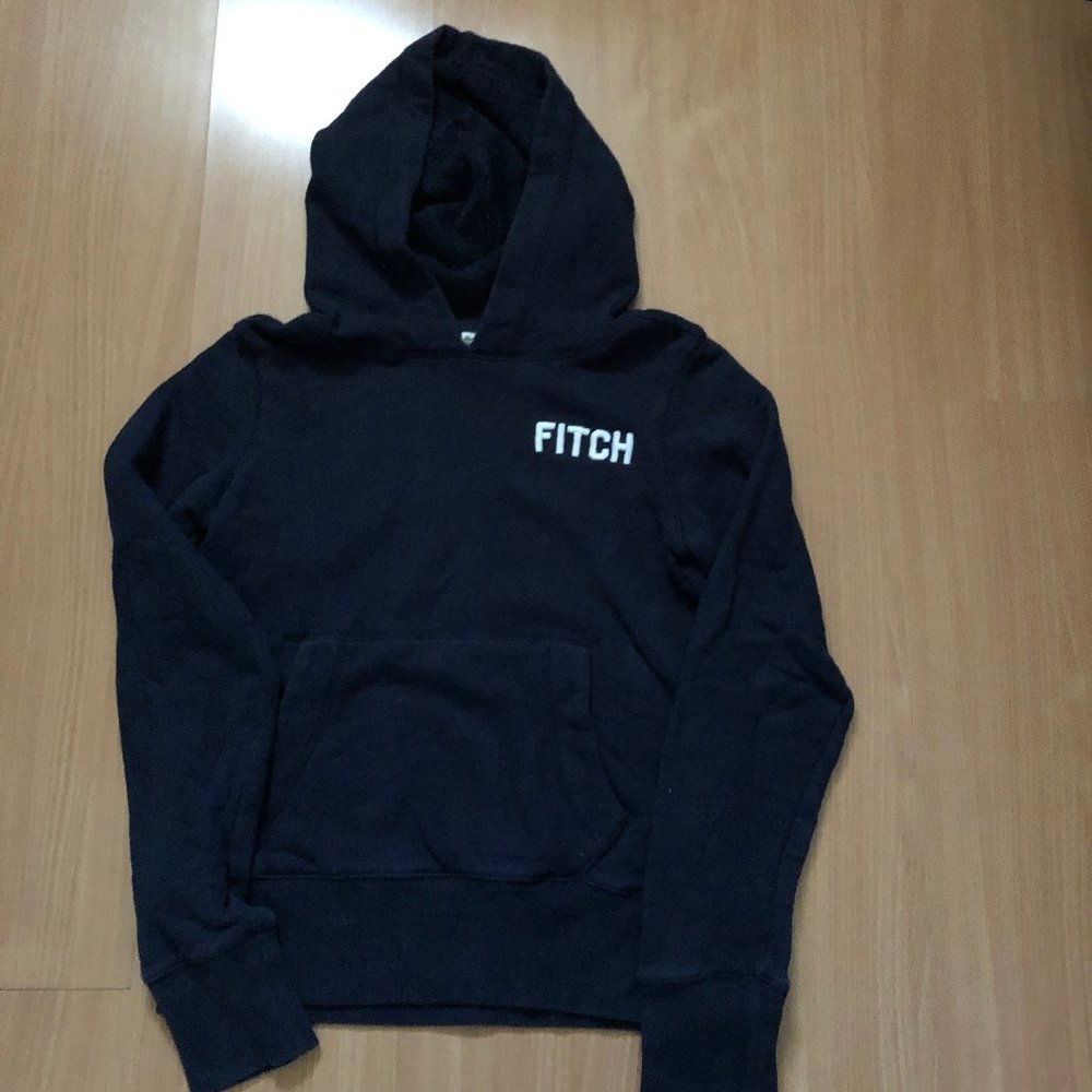 Abercrombie & Fitch Men's Navy Blue Hoodie SZ S